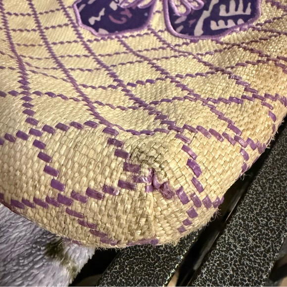 Vera Bradley Purple Floral Patterned Women's Bag Tweed - Picture 5 of 14